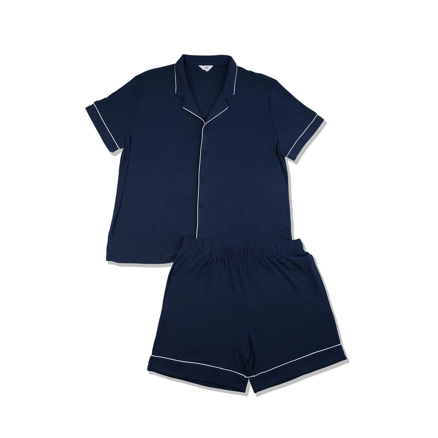 ComfySilk pánské krátké pyžamo | NAVY BLUE 4 ComfySilk pánské krátké pyžamo | NAVY BLUE - Obrázek 4