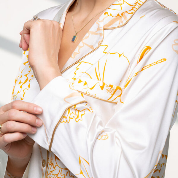 Hedvábné pyžamo PEONY PEARL 36 Feel the Silk 3 1
