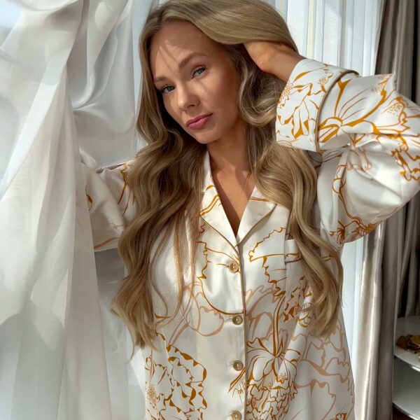 Hedvábné pyžamo PEONY PEARL 33 IMG 9163